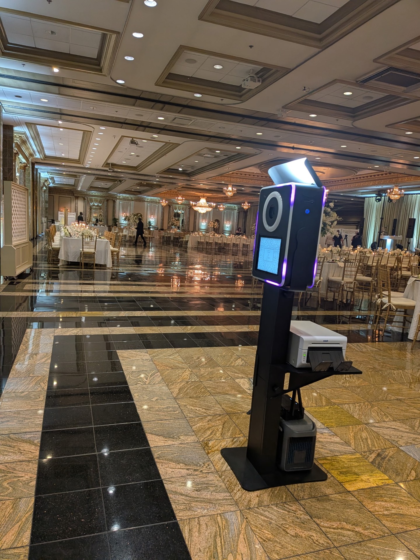Premiere Booth on the dance floor at a wedding reception