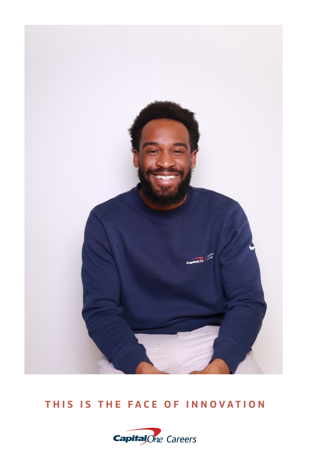 Capital One Students & Grads branded corporate headshot